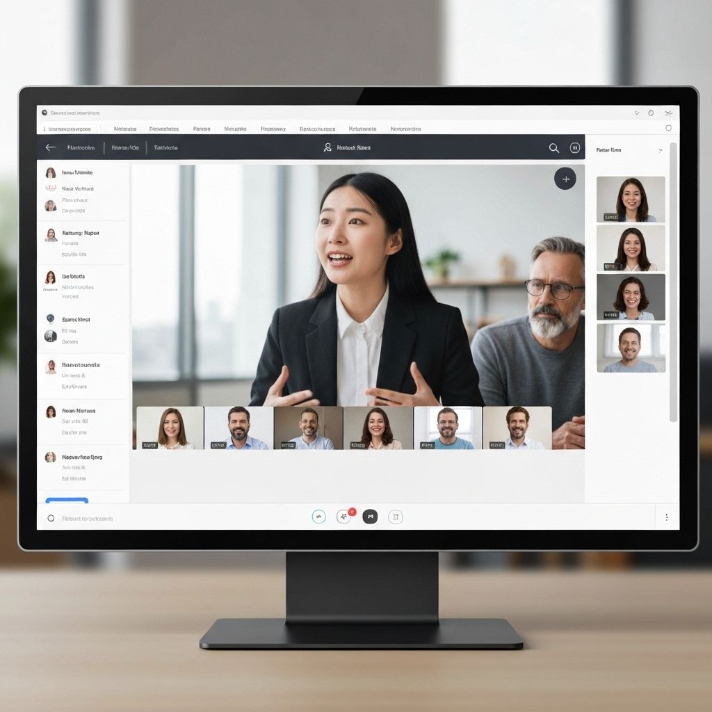 Интерфейс видеоплатформы ZNAU.BY для проведения онлайн-уроков с несколькими участниками